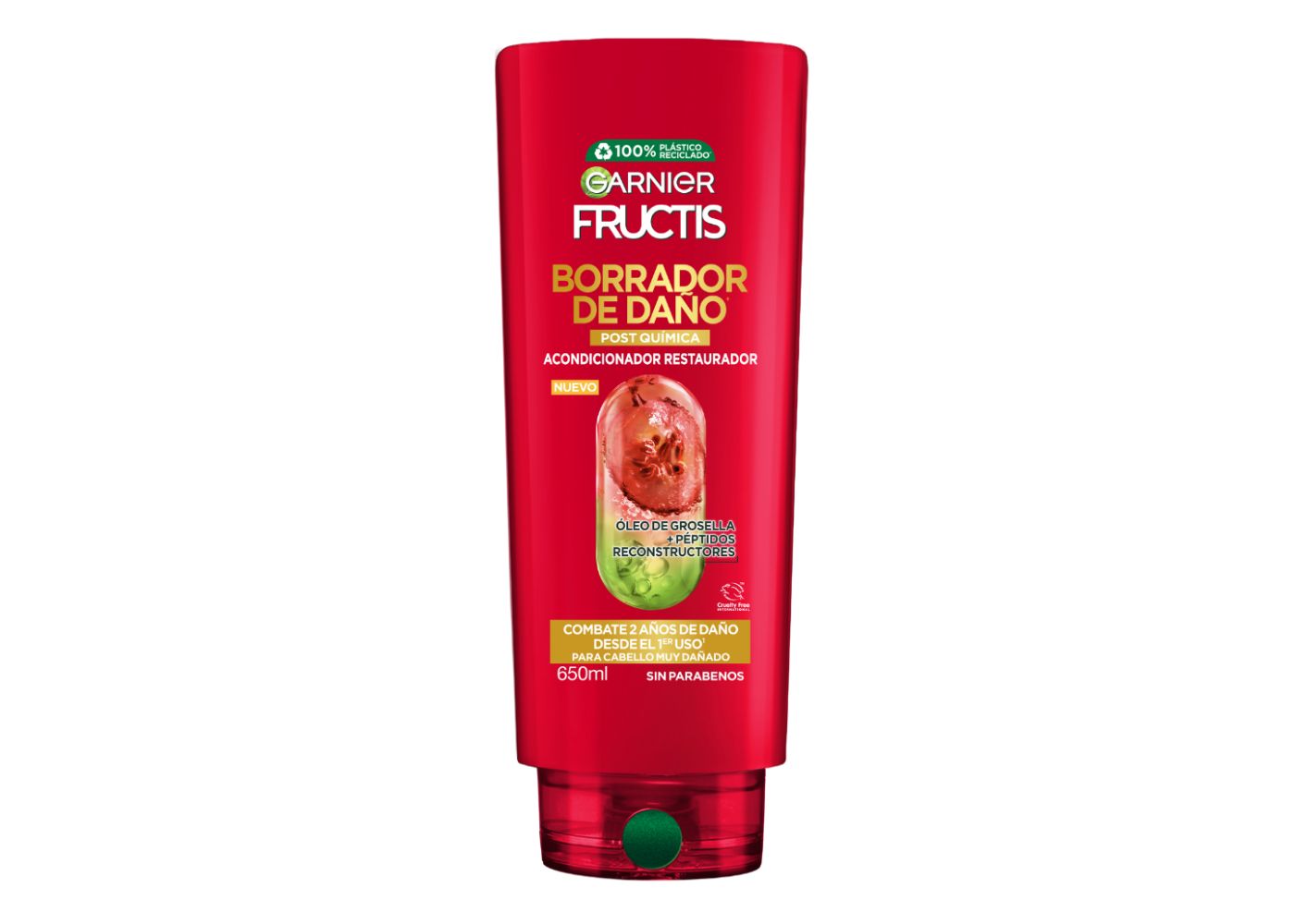 Acondicionador Fructis Borrador de Daño Post Química 650ml